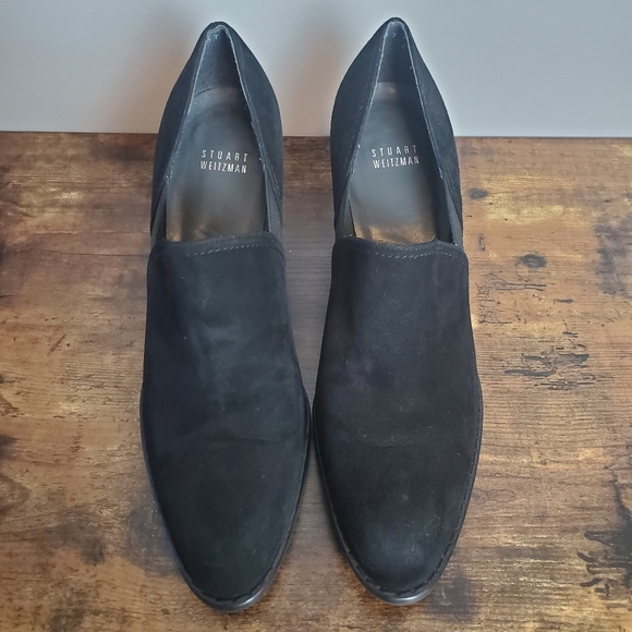 Stuart Weitzman Black Suede Shootie - Picture 2 of 7